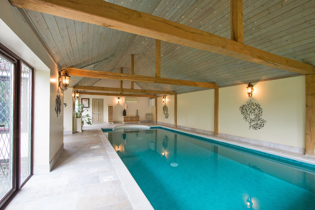 newly converted indoor swimming pool